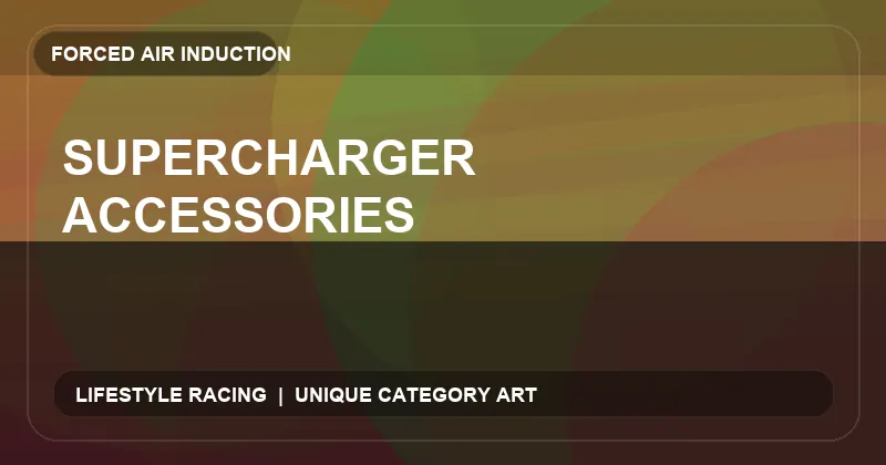 Supercharger Accessories